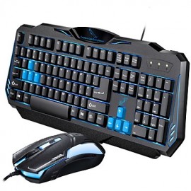 Original   Leopard G16 Backlit Keyboard Cable Glow Game Keyboard Mouse Set Computer Accessories  