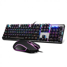 Gaming Mouse USB Mechanical keyboard USB Green axis Multi color backlit    