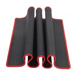 Large Black Red Edge Solid Mouse Pad  