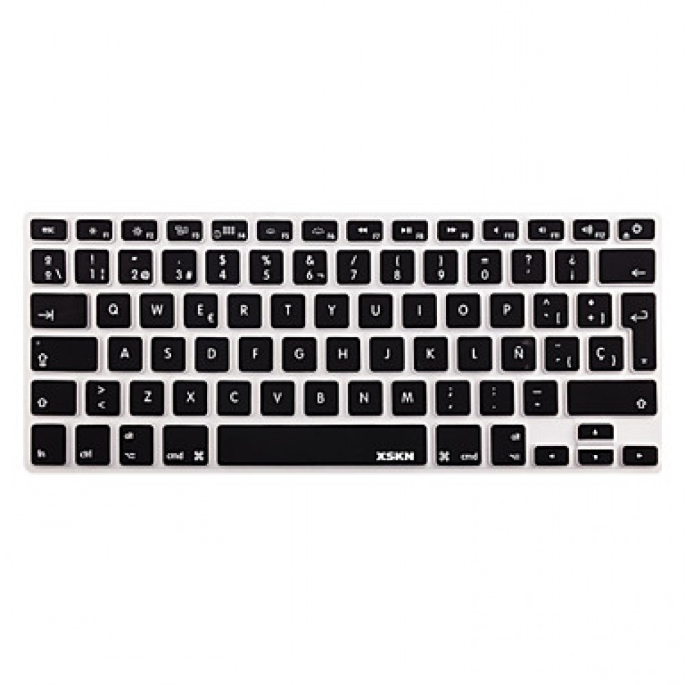  Spanish Silicone Keyboard Skin Cover for  13 15 17 inch EU/UK European Keyboard Layout  