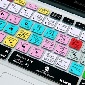  After Effects Silicone Keyboard Skin Cover for  pro air retina 13'' 15'' 17'' EU  US Version  