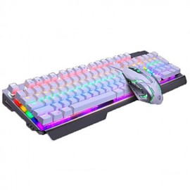 Gaming Mouse USB 2400 Mechanical keyboard USB Green axis Multi color backlit  