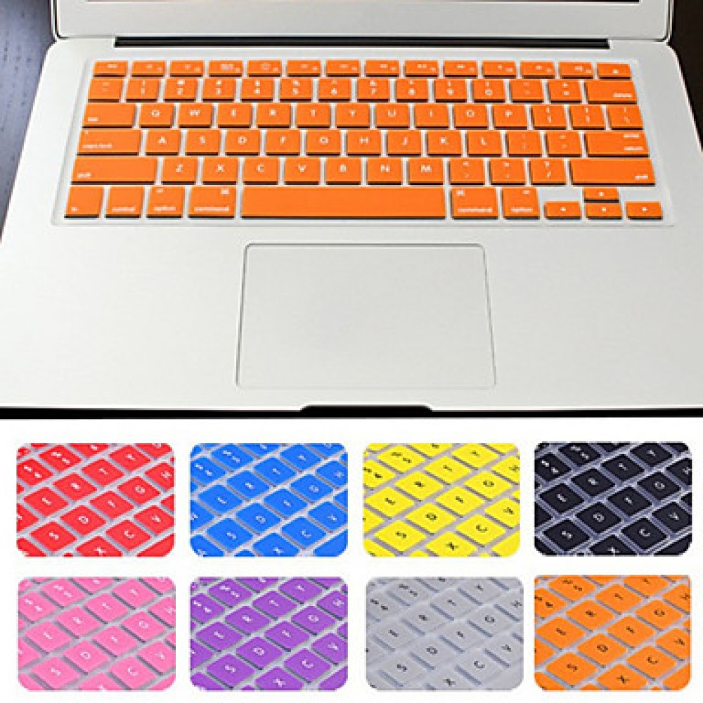 Solid Color Silicone Keyboard Cover with package for  air/Pro/Retina 13 inch  