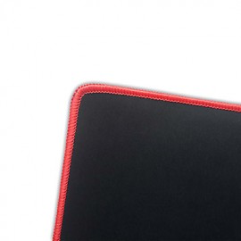 Large Black Red Edge Solid Mouse Pad  