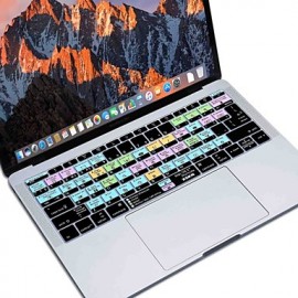  Mac OS X Shortcut Silicone Keyboard Skin for 2016 Newest Non-touch Bar  Pro 13.3 with Retina/ 12 (US/EU Layout)  