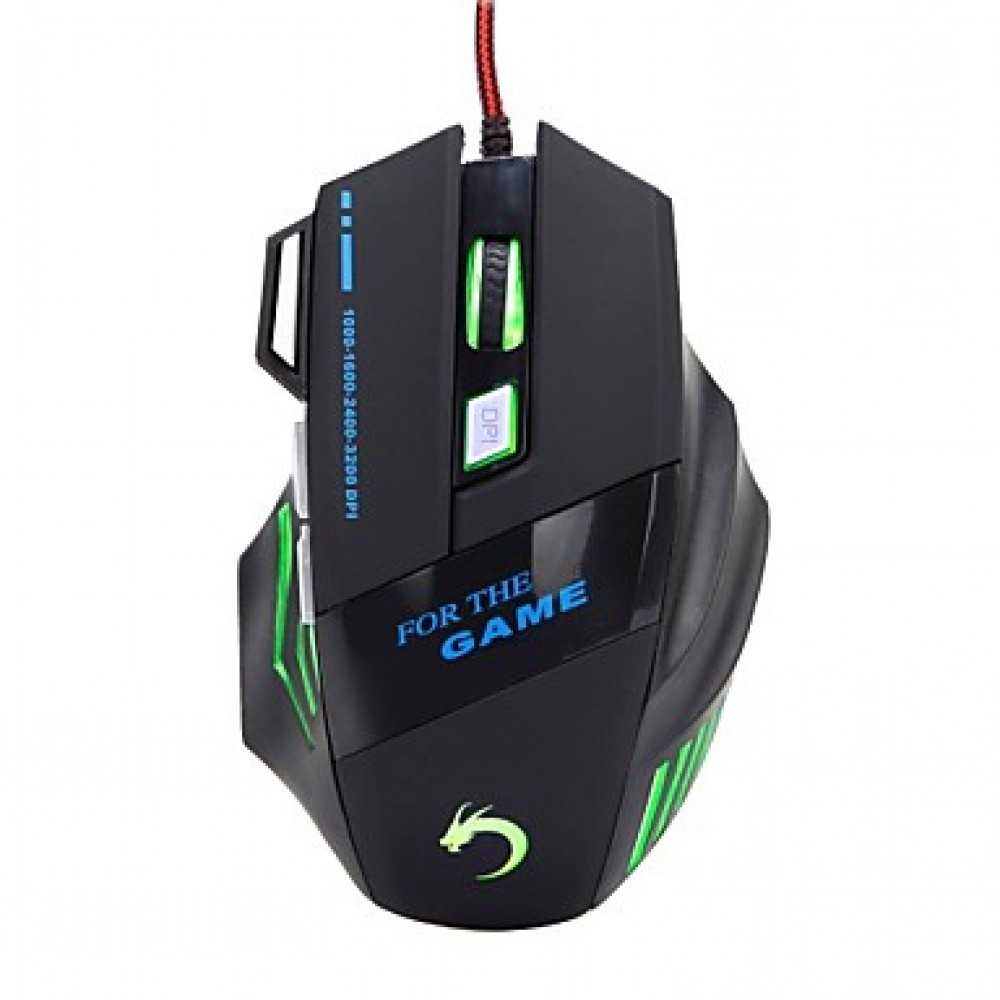   W28 7 Key High Performance USB Wired Gaming Mouse for Gamer 3200DPI  