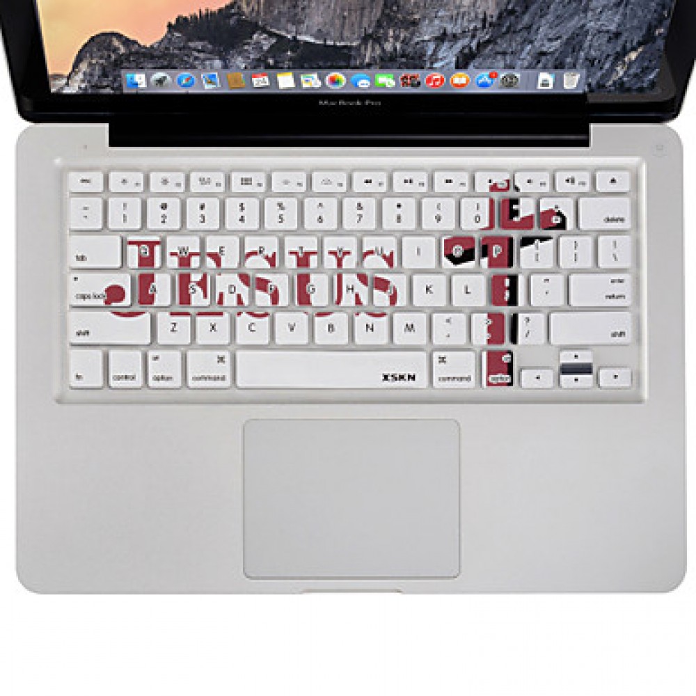  Jesus Cross Designed Silicon Laptop Keyboard Skin Cover for  Air/ Pro 13 15 17 inch, US Layout  