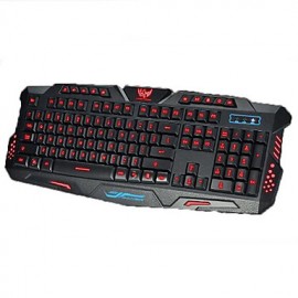 USB Mechanical Touch Illuminated Gaming Keyboard 3 Colors Backlit Keyboard  