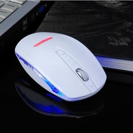 Super Mini 2.4G Wireless Optical Mouse 1600DPI  Luminous Can Be On or Off   