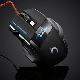   W28 7 Key High Performance USB Wired Gaming Mouse for Gamer 3200DPI  