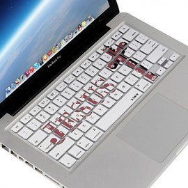  Jesus Cross Designed Silicon Laptop Keyboard Skin Cover for  Air/ Pro 13 15 17 inch, US Layout  