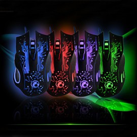   X9 5000DPI Colorful Gaming Mouse 6 Buttons LOL Optical USB Wired Computer &Professional  