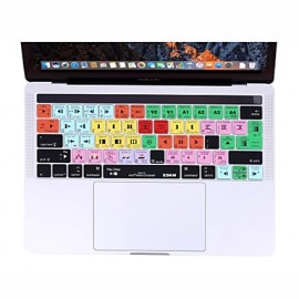  Avid Media Composer Shortcut Silicone Keyboard Skin for 2016 New  Pro 13.3/15.4 with Touch Bar Retina (US/EU Layout)  