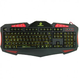 Fonicer Cool 7 LED Light Professional Multimedia USB Gaming Keyboard  