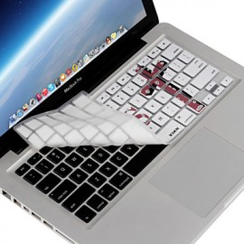  Jesus Cross Designed Silicon Laptop Keyboard Skin Cover for  Air/ Pro 13 15 17 inch, US Layout  