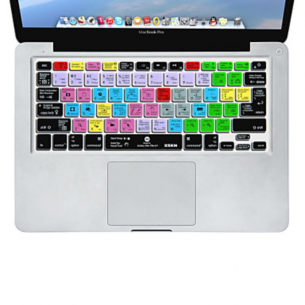  After Effects Silicone Keyboard Skin Cover for  pro air retina 13'' 15'' 17'' EU  US Version  