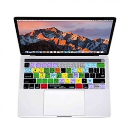  Ableton Live Shortcut Silicone Keyboard Skin and Touchbar Protector for 2016 New  Pro 13.3/15.4 with Touch Bar Retina (US/EU Layout)  