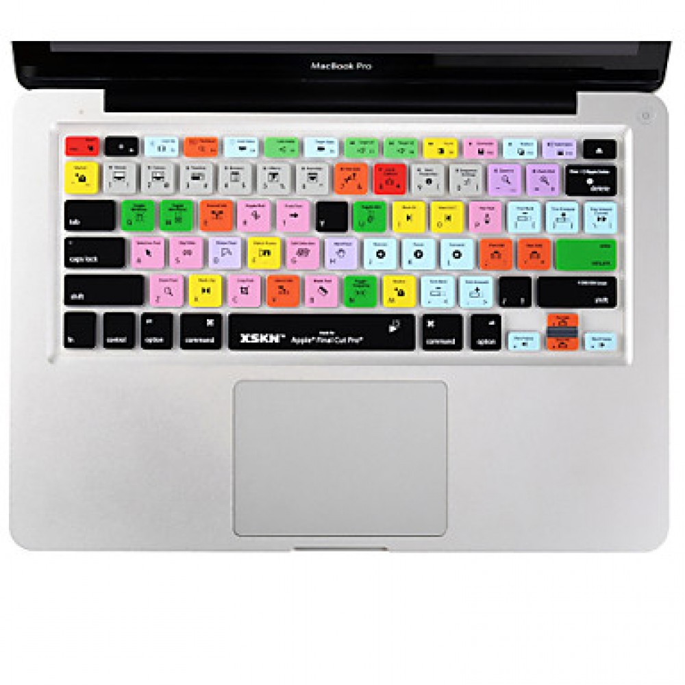  Final Cut Pro 7 Silicone Laptop Keyboard Cover Skin for  Air 13 inch,  Pro 13 15 17 Inch, US Layout  